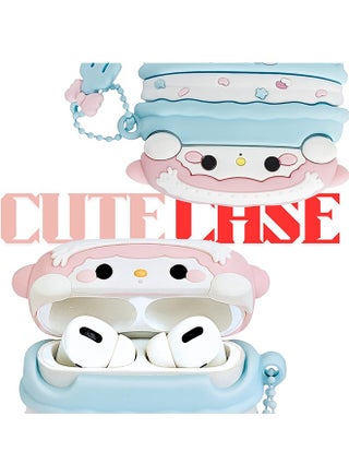 Compatible with AirPods Pro 3 Case Cover with Cleaning Kit, Cartoon Kawaii 3D Protective Case for AirPods Pro 3rd Generation (2025) Earbuds Case Cover with Keychain for Girls (Doll) - view 4